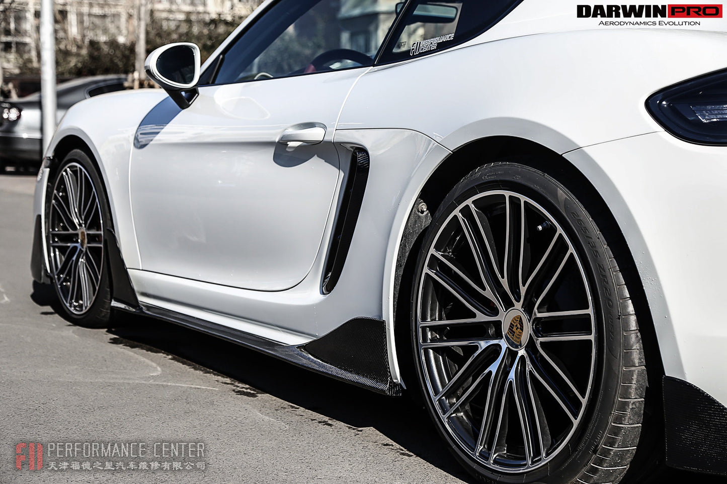 2016-2023 Porsche 718 Cayman/Boxster Carbon Fiber Side Air Vents - DarwinPRO Aerodynamics