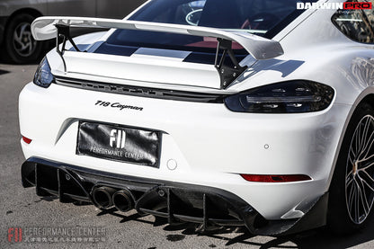 2016-2023 Porsche 718 Cayman/Boxster BKSS Style Carbon Fiber Rear Diffuser - DarwinPRO Aerodynamics