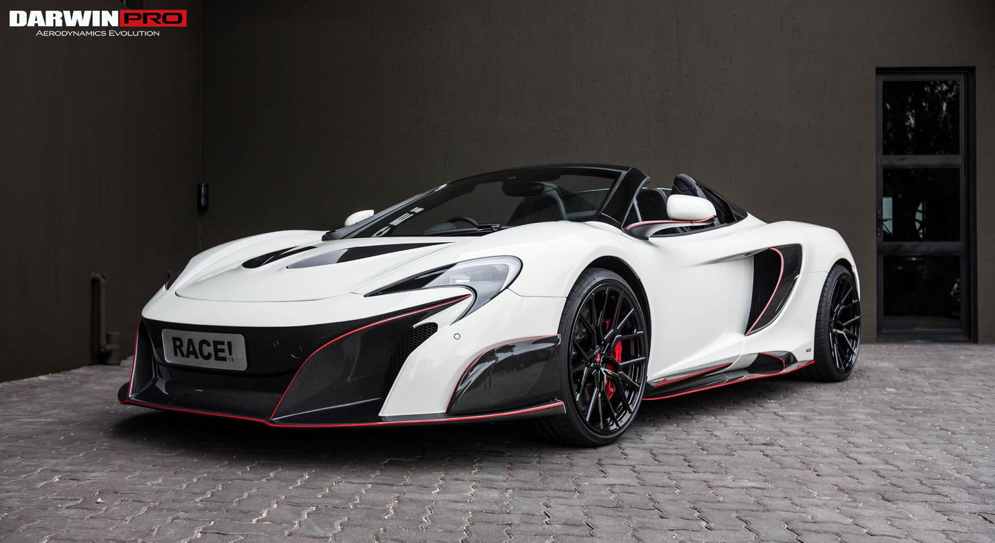 2011-2014 McLaren MP4 12C 675LT Style Partial Carbon Fiber Front Bumper And Fender - DarwinPRO Aerodynamics