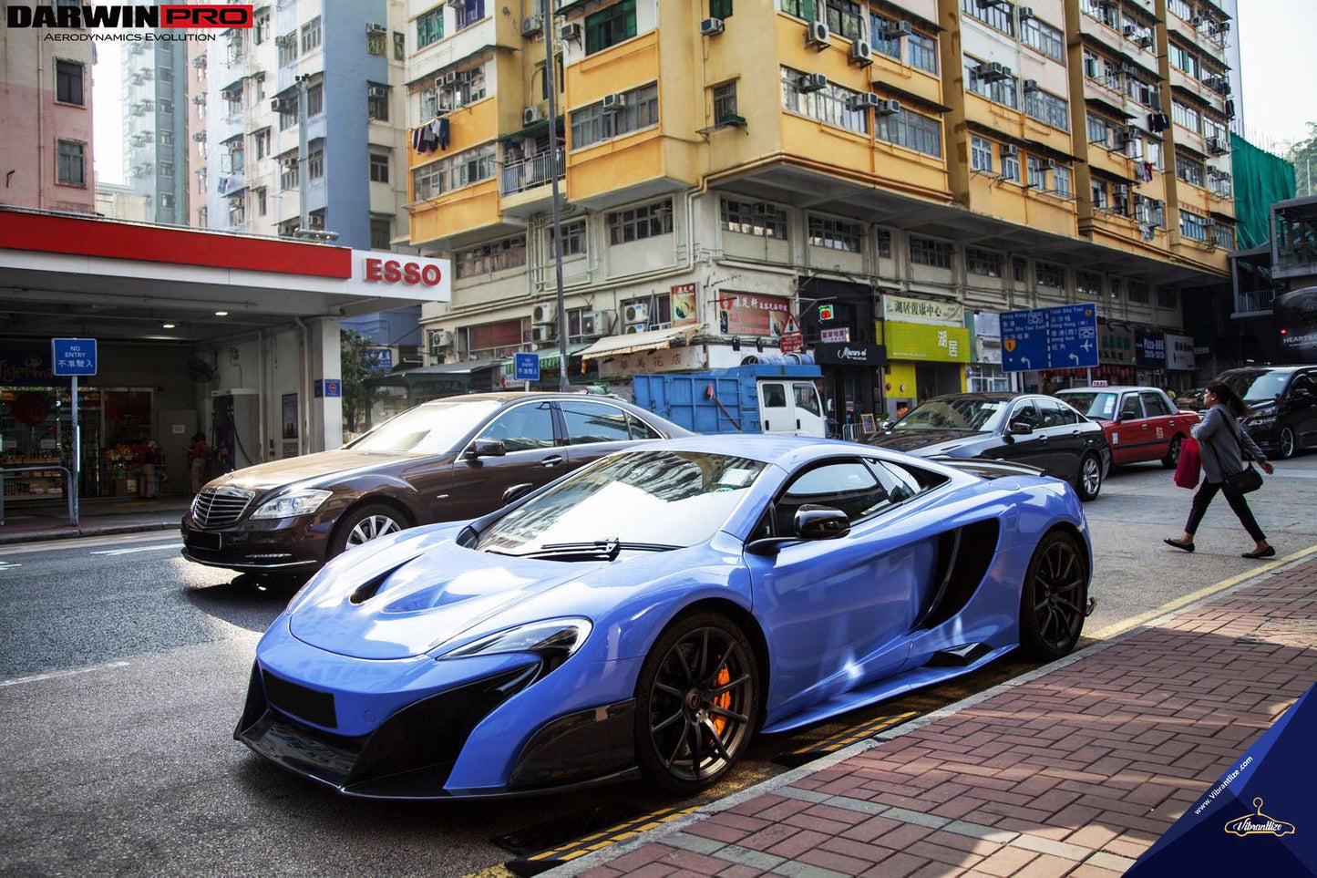 2011-2014 McLaren MP4 12C 675LT Style Partial Carbon Fiber Front Bumper And Fender - DarwinPRO Aerodynamics