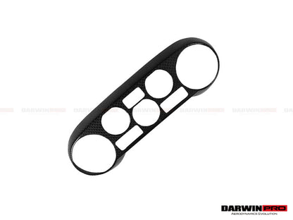 2015-2020 Ferrari 488 GTB/Spyder Dry Carbon Fiber AC Control Panel Cover - DarwinPRO Aerodynamics