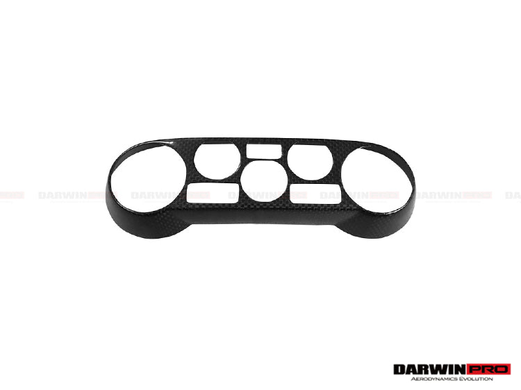 2015-2020 Ferrari 488 GTB/Spyder Dry Carbon Fiber AC Control Panel Cover - DarwinPRO Aerodynamics