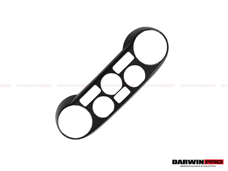 2015-2020 Ferrari 488 GTB/Spyder Dry Carbon Fiber AC Control Panel Cover - DarwinPRO Aerodynamics