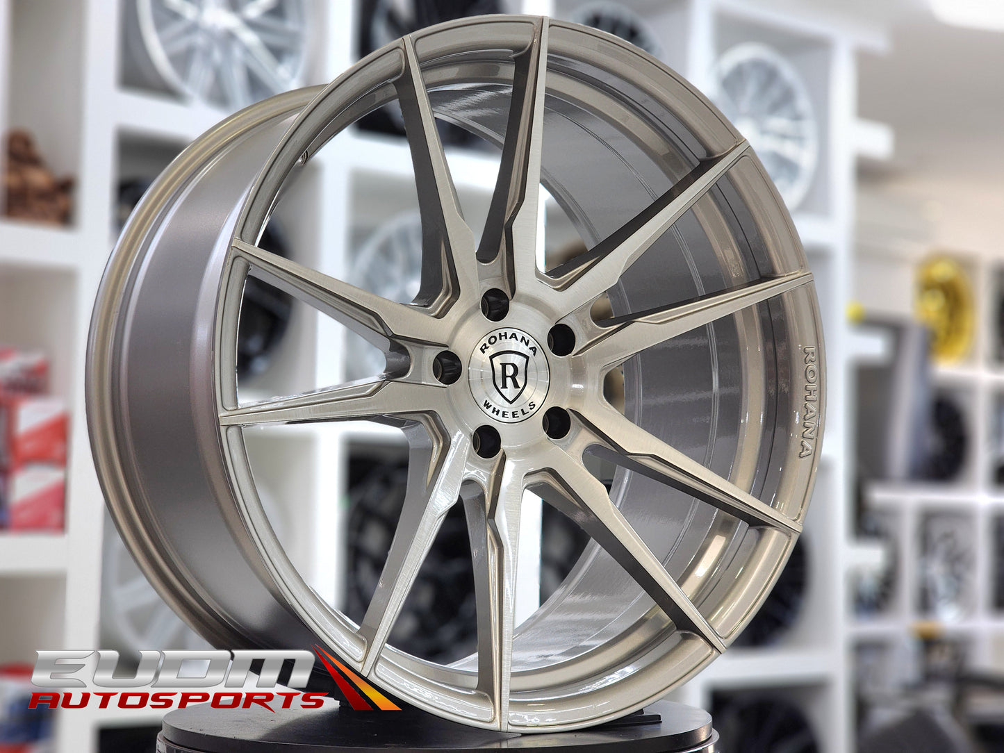 Rohana RFX2 19x8.5 ET43 Brushed Titanium 5x130 – (Square Set of 4)