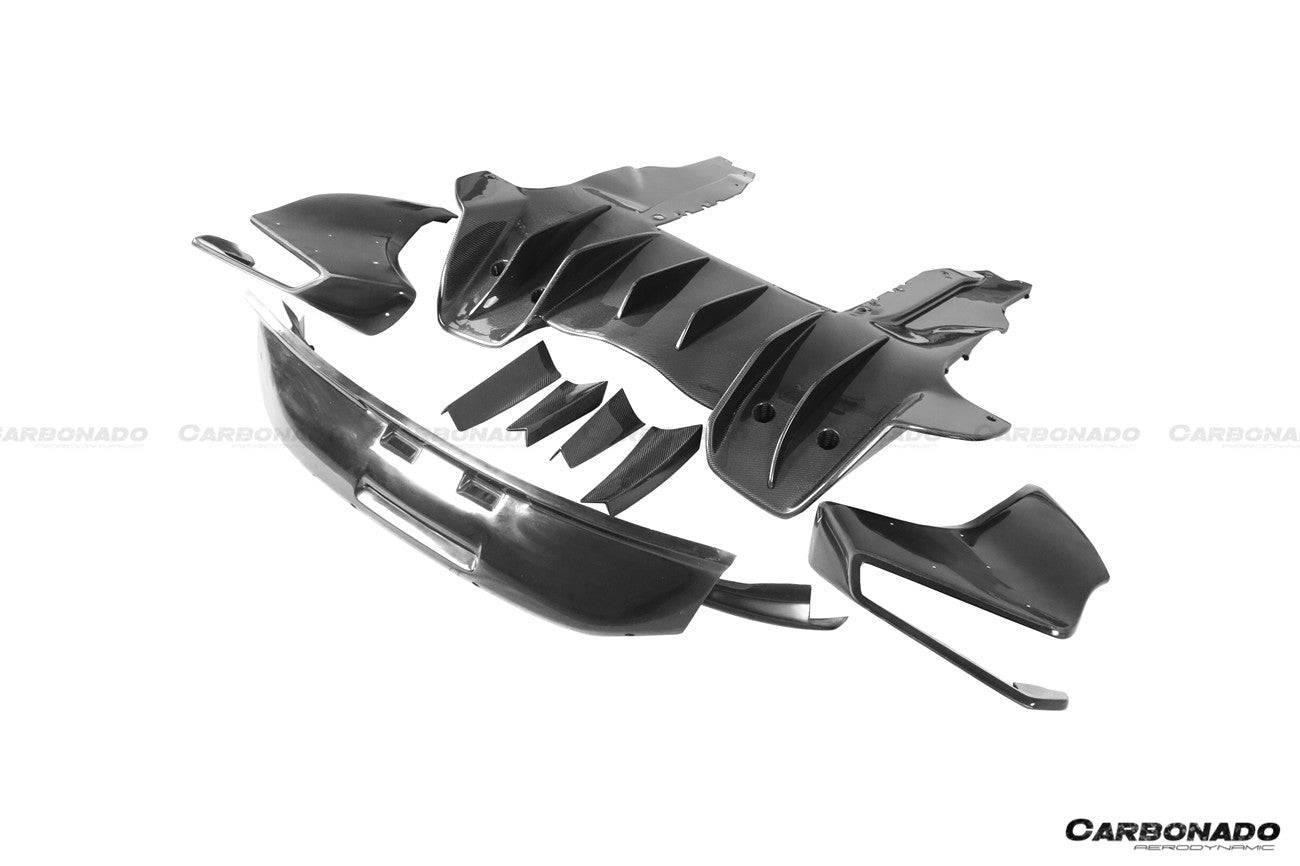 2011-2017 McLaren 650S/MP4 12C Rebel Performance Style Spoiler and rear bumper - Carbonado Aero