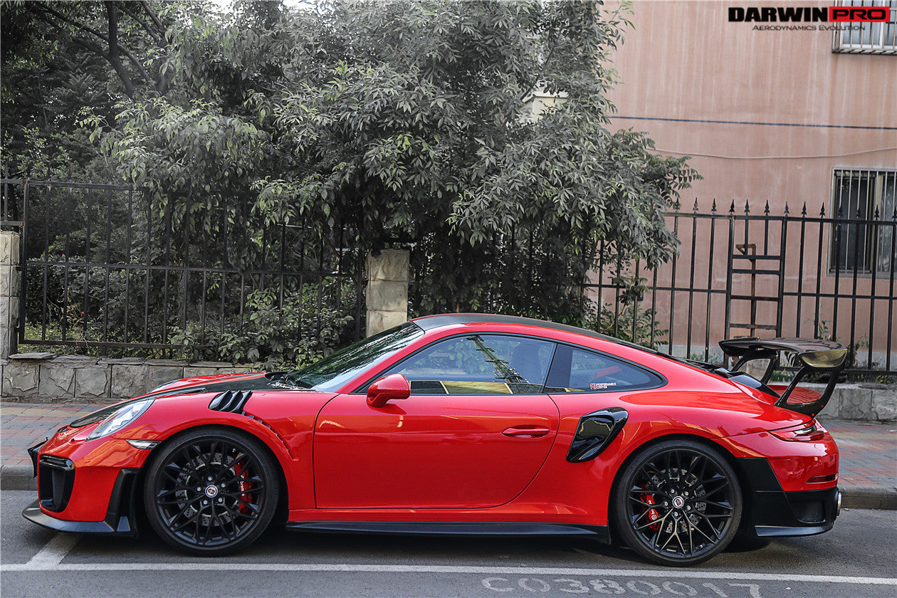 2016-2019 Porsche 911 991.2 Carrera /S GT2RS Style GT2RS Carbon Fiber Side Skirts - DarwinPRO Aerodynamics