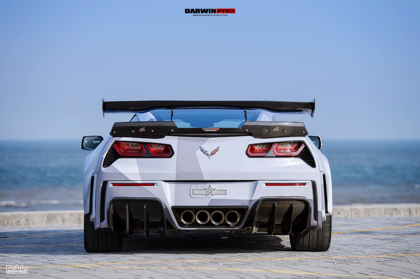 2013-2019 Corvette C7 Z51 Grandsport Z06  BKSS Style Rear Diffuser - DarwinPRO Aerodynamics