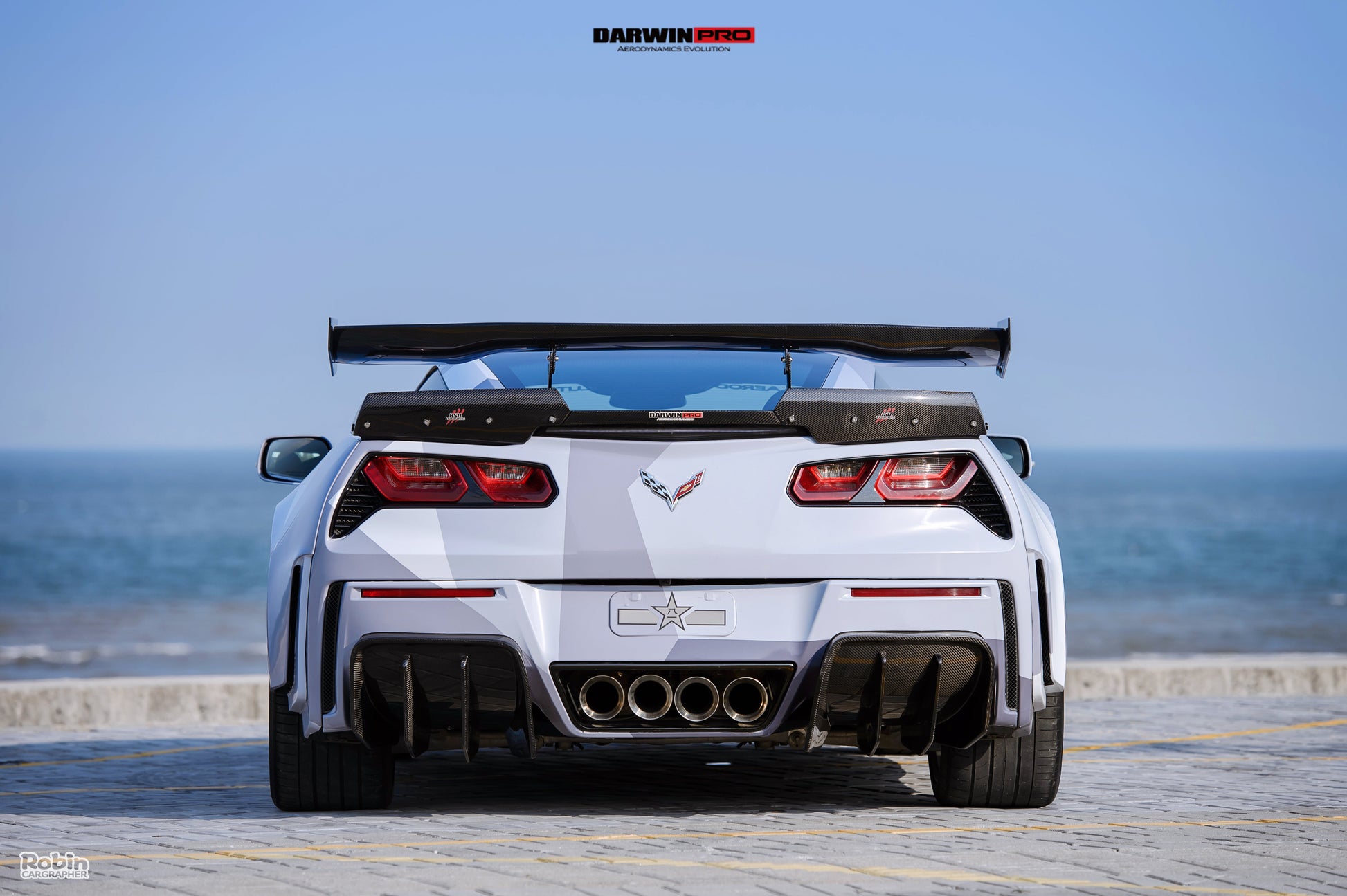 2013-2019 Corvette C7 Z51 Grandsport Z06  BKSS Style Rear Diffuser - DarwinPRO Aerodynamics