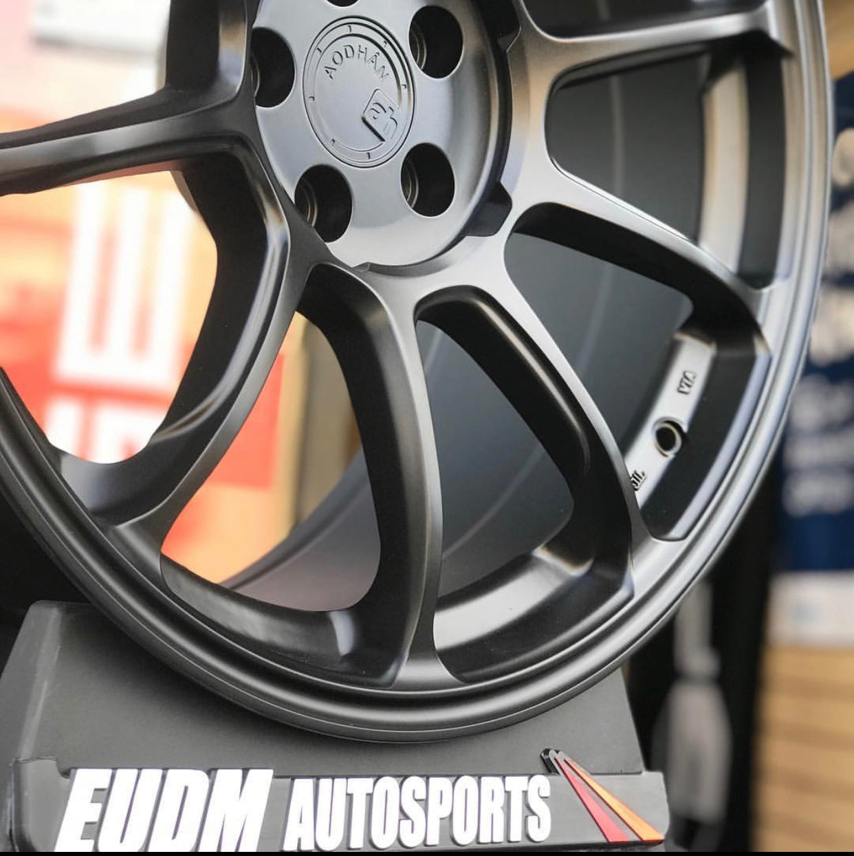 Aodhan AH06 Matte Black - 18x9 +30 5x114.3 (Square Set of 4)