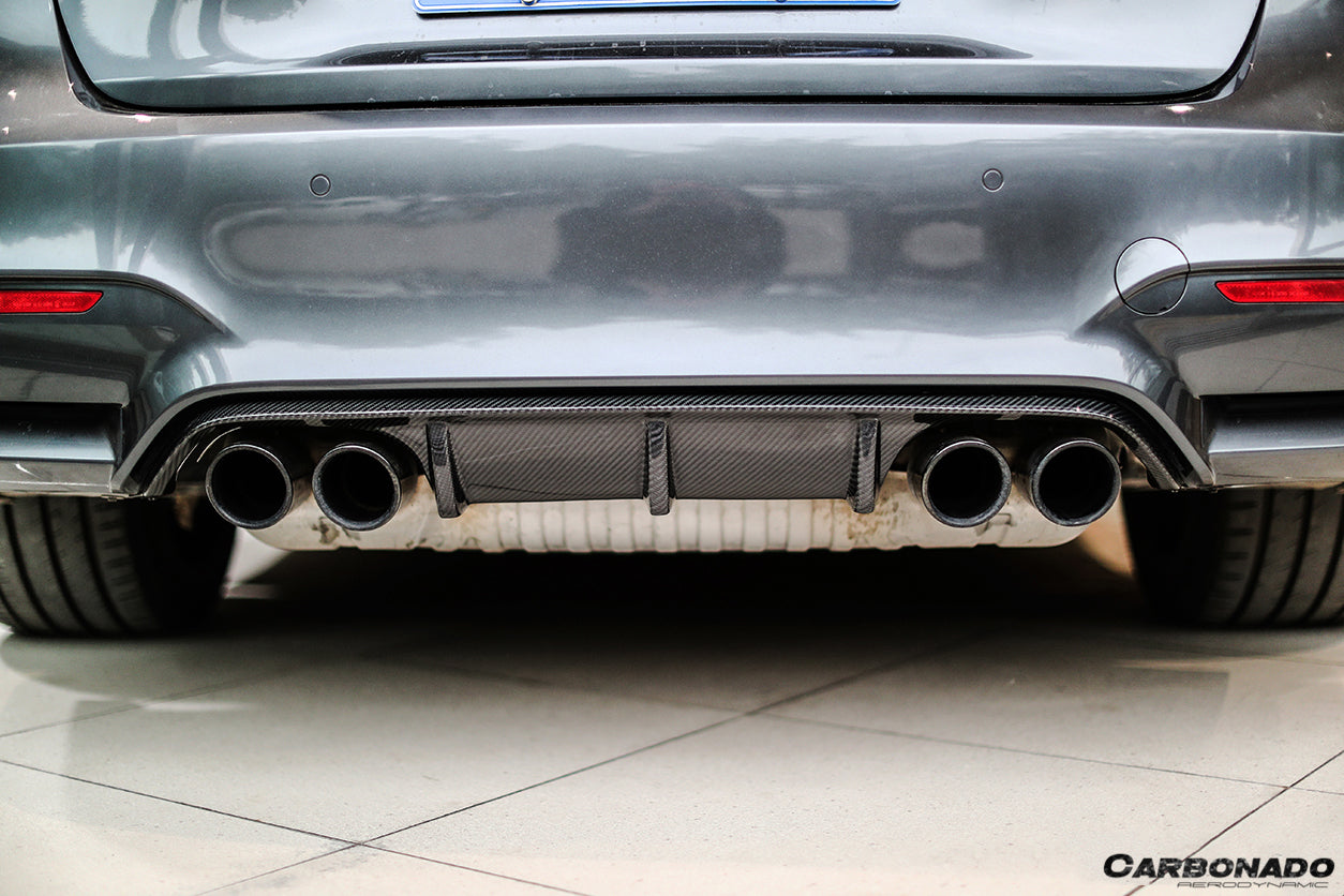 2014-2020 BMW M3 F80 & M4 F82 MP Style Carbon Fiber Rear Diffuser - Carbonado