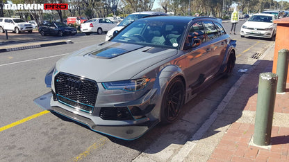 2013-2018 Audi A6 S6 RS6 BKSS Style Carbon Fiber Hood - DarwinPRO Aerodynamics