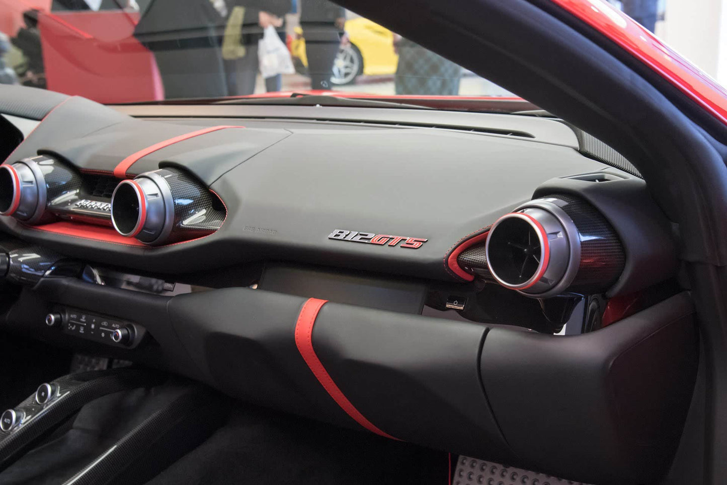 2017-2026 Ferrari 812 Superfast & GTS OE Style Dry Carbon Fiber AC Panel Trim