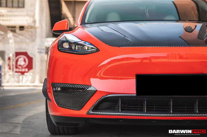 2020-2023 Tesla Model Y IMP Performance Carbon Fiber Front Canards - DarwinPRO Aerodynamics