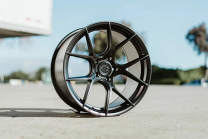 Aodhan AH-11 Matte Black - 19x8.5 +35 / 19x9.5 +35 5x114.3 (Staggered Set of 4)