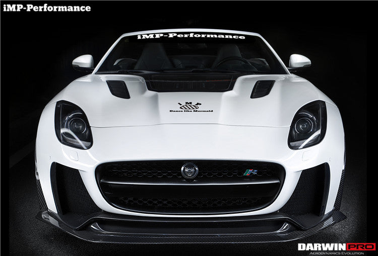 2013-2017 Jaguar F-Type Coupe/Convertible IMP Performance Partial Carbon Fiber Front Bumper w/ Lip - DarwinPRO Aerodynamics
