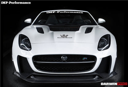 2013-2017 Jaguar F-Type Coupe/Convertible IMP Performance Partial Carbon Fiber Front Bumper w/ Lip - DarwinPRO Aerodynamics