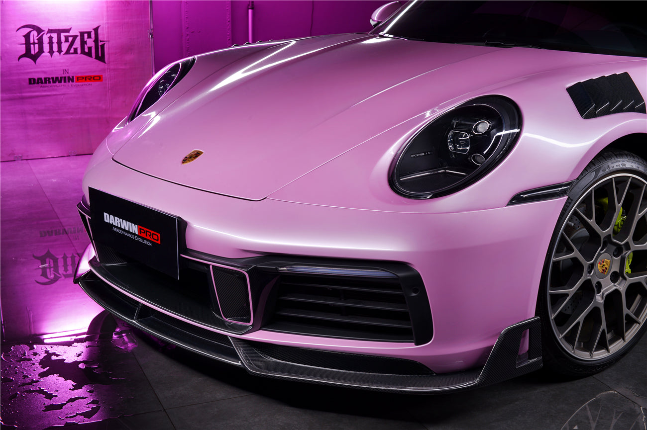 2019-2023 Porsche 911 992 Carrera S/4/4S/Targa/Cabriolet BKSS Style Front Lip - DarwinPRO Aerodynamics