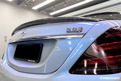 2014-2020 Mercedes Benz S63 W222 Sedan MSY Style Trunk Spoiler - Carbonado