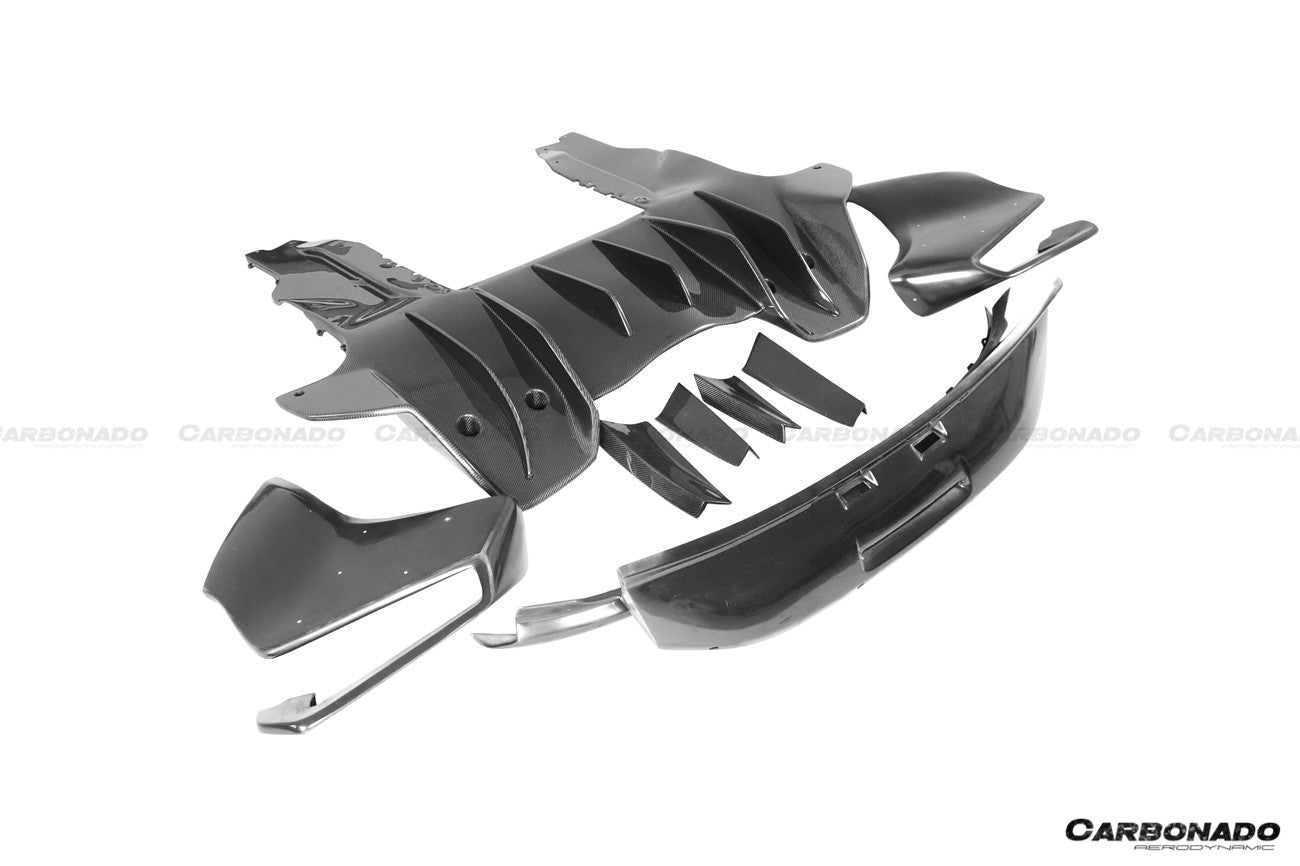 2011-2017 McLaren 650S/MP4 12C Rebel Performance Style Spoiler and rear bumper - Carbonado Aero