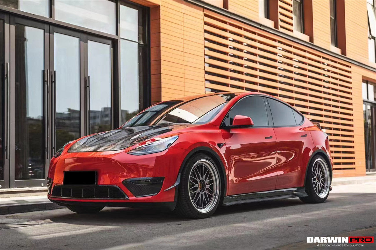 2020-2023 Tesla Model Y IMP Performance Carbon Fiber Front Canards - DarwinPRO Aerodynamics