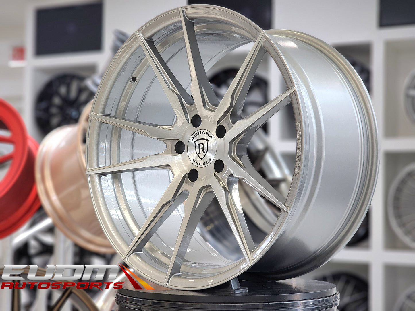 Rohana RFX2 19x8.5 ET15 / 19x9.5 ET40 Brushed Titanium 5x114 – (Staggered Set of 4)
