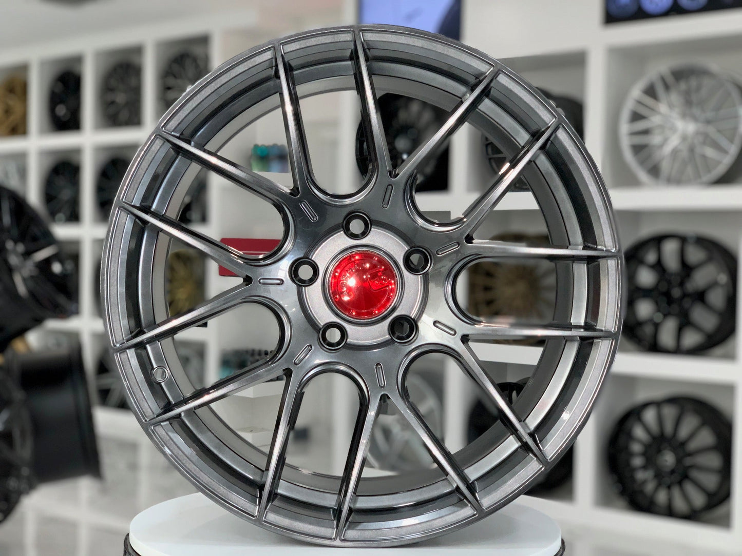 Aodhan AH-X Hyper Black - 18x9.5 +35 5x120 (Square Set of 4)