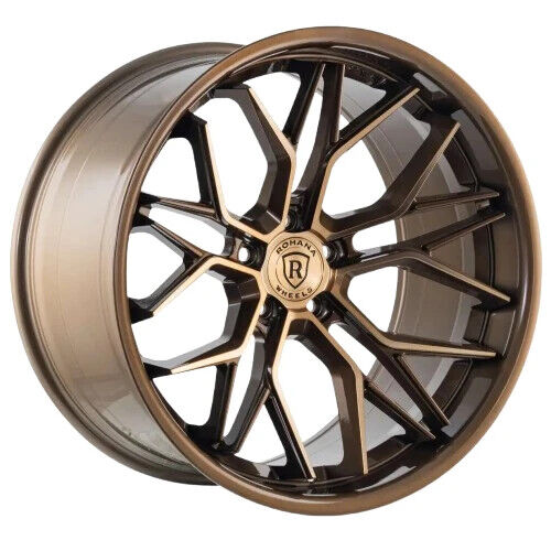 Rohana RFC3 20x11 ET18 Machine Bronze 5x112 – (Square Set of 4)