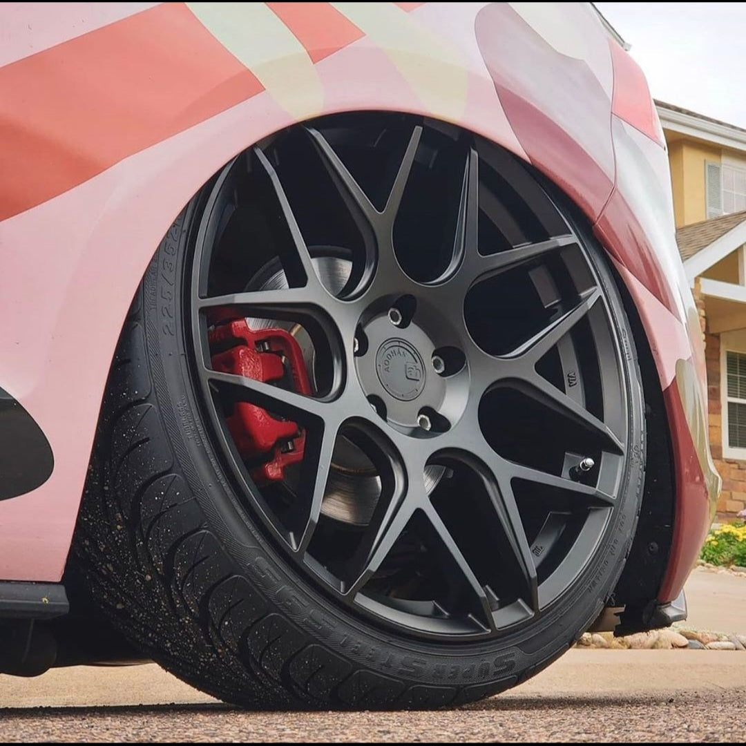 Aodhan AFF2 Matte Gray - 20x10.5 +35 5x112 (Square Set of 4)