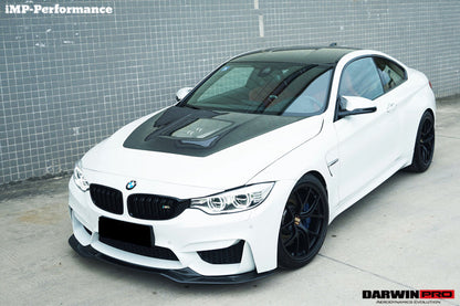 2014-2020 BMW M3/M4 IMP Performance Partial Carbon Fiber Hood - DarwinPRO Aerodynamics