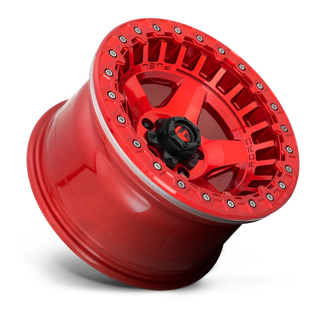 17" Fuel D117 Warp Beadlock Candy Red 5x127 ( Set of 4 )