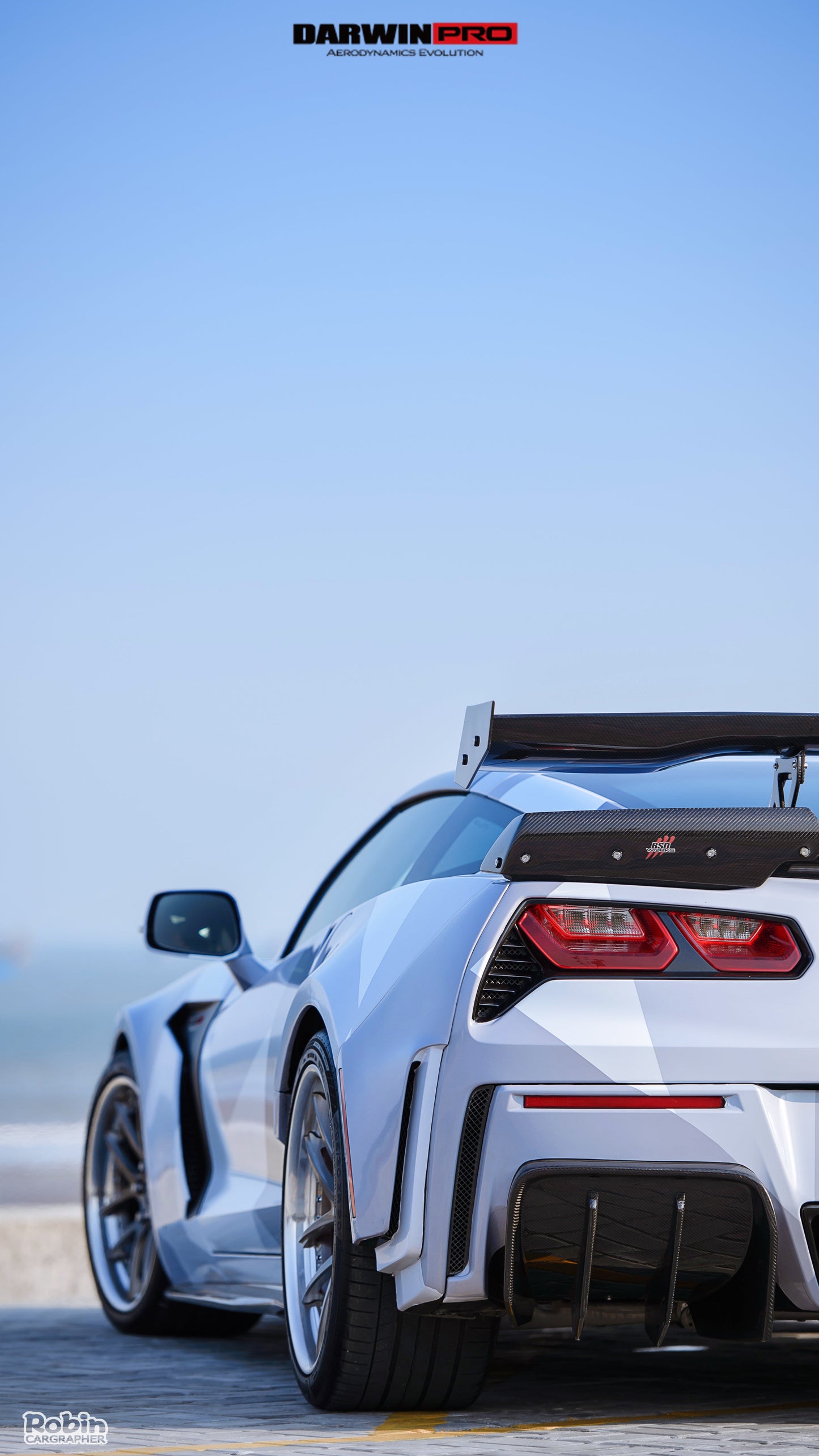 2013-2019 Corvette C7 Z51 Grandsport Z06  BKSS Style Rear Diffuser - DarwinPRO Aerodynamics