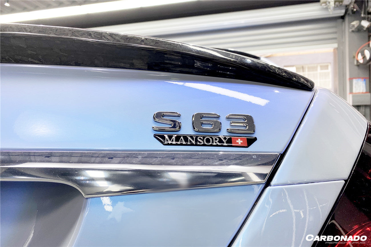 2014-2020 Mercedes Benz S63 W222 Sedan MSY Style Trunk Spoiler - Carbonado