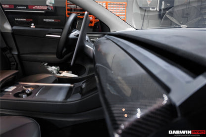 2020-2023 Tesla Model 3/Y OEM Style Autoclave Carbon Fiber Dashboard Trim Interior Replacement - DarwinPRO Aerodynamics
