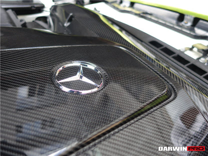 2015-2020 Mercedes Benz AMG GT/GTS Autoclave Carbon Fiber Engine Cover Replacement - DarwinPRO Aerodynamics
