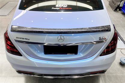 2014-2020 Mercedes Benz S63 W222 Sedan MSY Style Trunk Spoiler - Carbonado