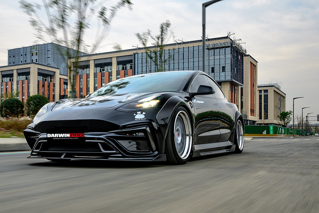 2017-2023 Tesla Model 3 IMP Performance Wide Fender Flares - DarwinPRO Aerodynamics