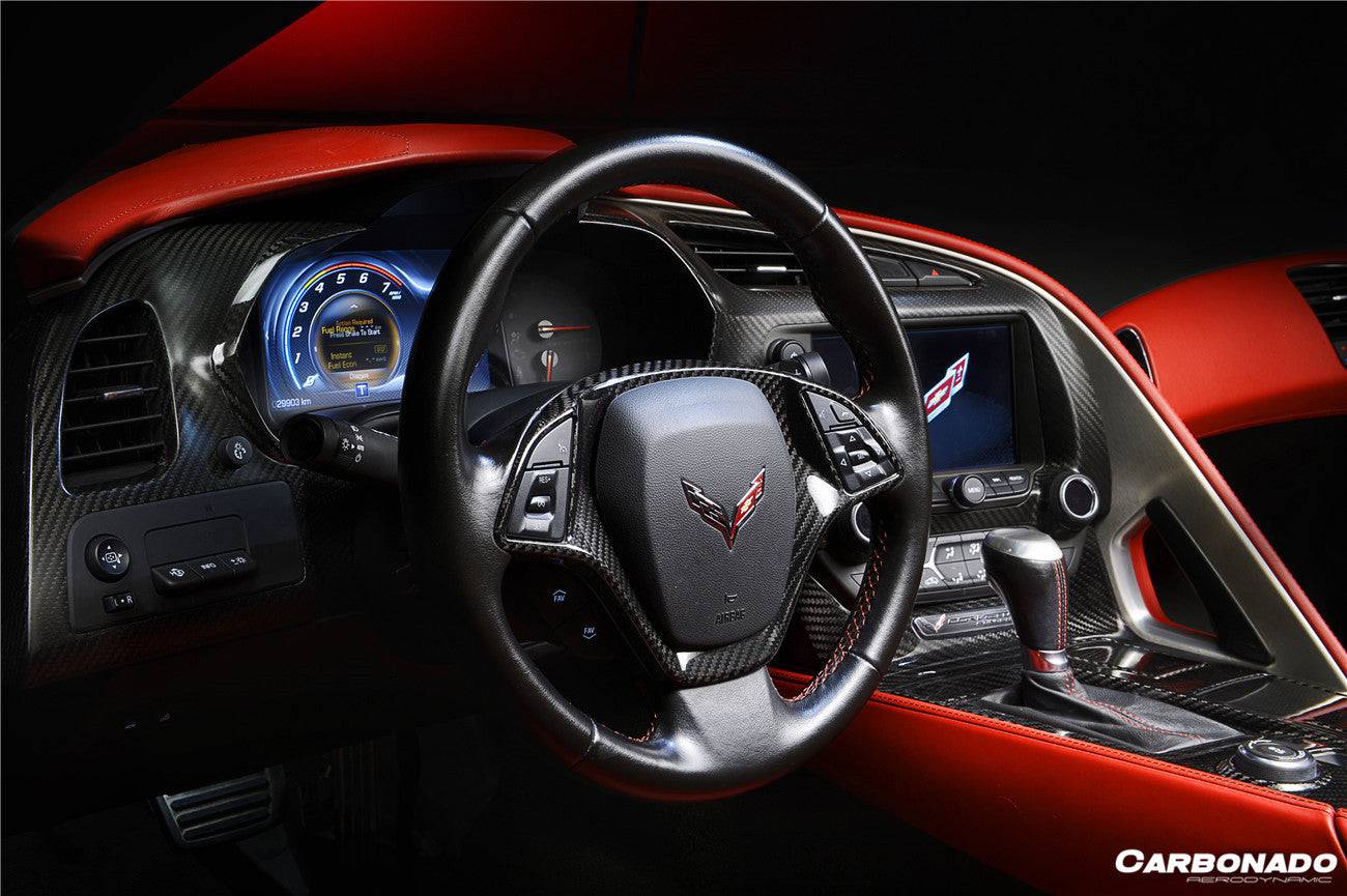 2013-2019 Corvette C7 Z06 Grandsport Dry Carbon Fiber Dash Board(Left And Right) - Carbonado Aero