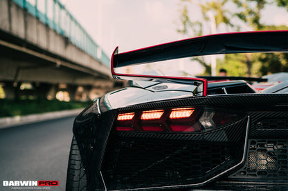 2011-2016 Lamborghini Aventador LP700 Roadster SV-BKSSII Style Engine Hood And Wing - DarwinPRO Aerodynamics