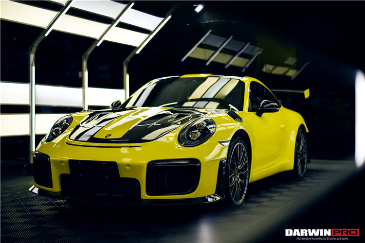 2016-2019 Porsche 911 991.2 Carrera /Targa 4/4S GT2RS Style Partial Carbon Fiber Front Bumper - DarwinPRO Aerodynamics