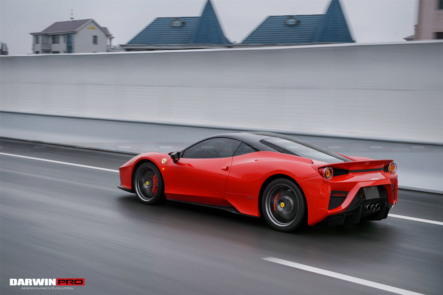 2010-2015 Ferrari 458 Coupe/Spyder BKSS Style Side Skirts - DarwinPRO Aerodynamics