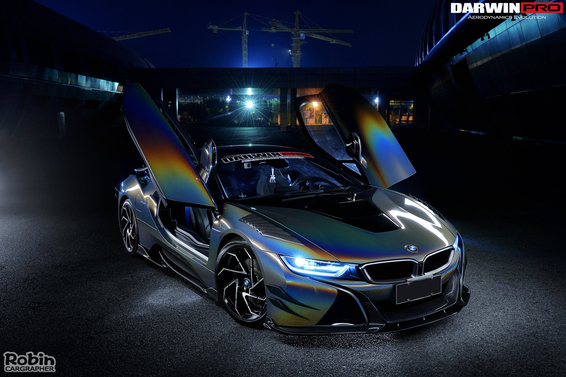 2014-2018 BMW i8 BZK Carbon Fiber Front Canards - DarwinPRO Aerodynamics