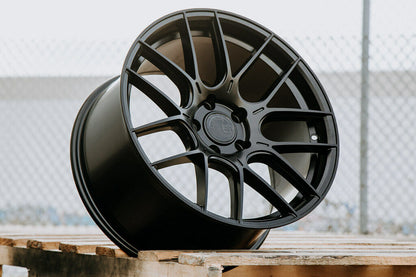 Aodhan AH-X Matte Black - 19x9.5 +35 5x112 (Square Set of 4)