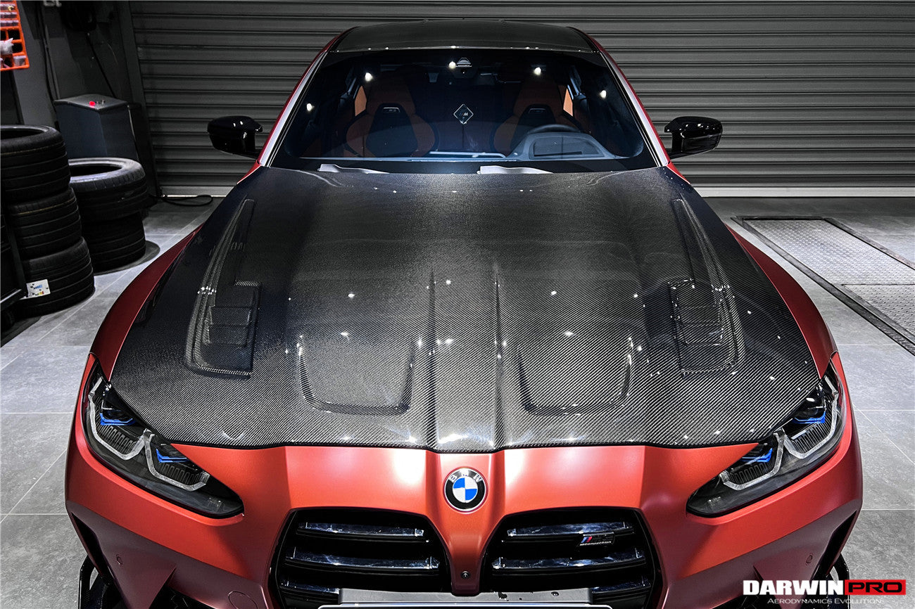 2021-UP BMW M3 G80 G81 M4 G82/G83 BKSSII Style Carbon Fiber Hood - DarwinPRO Aerodynamics
