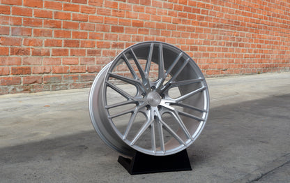 22" Road Force RF13 Silver Machine Face 5x114.3 ( Staggered Setup ) ( Set of 4 )