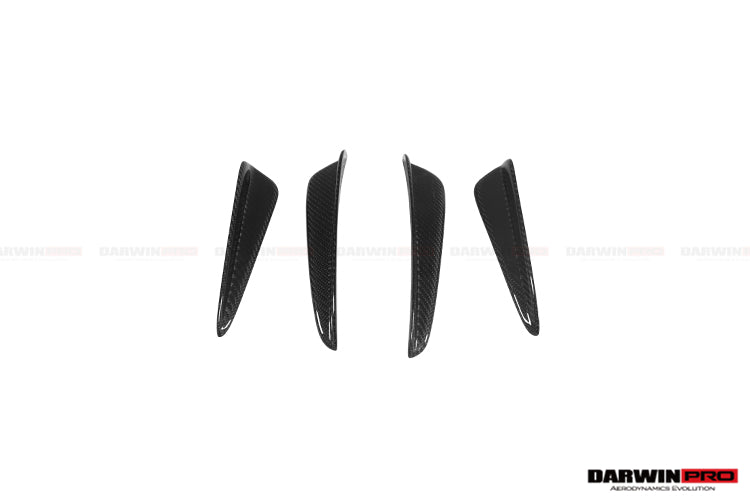 2016-2019 Porsche 911 991.2 Turbo/S BKSS Style Carbon Fiber Front Canards - DarwinPRO Aerodynamics