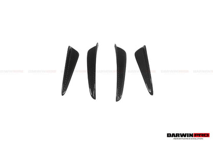 2016-2019 Porsche 911 991.2 Turbo/S BKSS Style Carbon Fiber Front Canards - DarwinPRO Aerodynamics