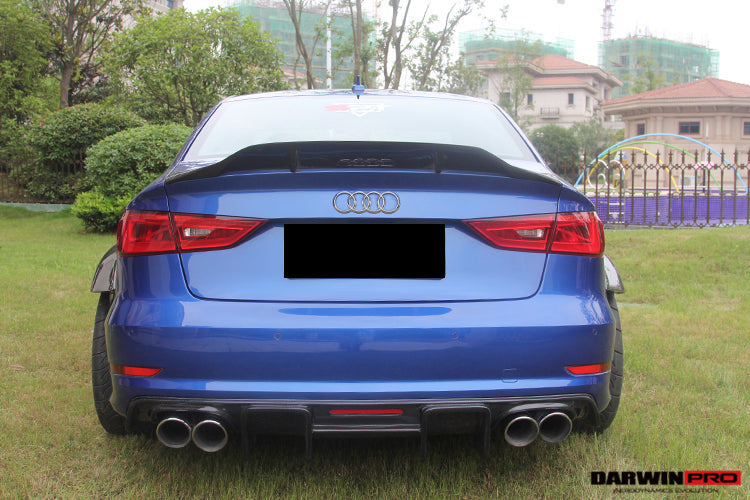 2013-2016 Audi S3/ A3 Sline Sedan BKSS Style Rear Diffuser - DarwinPRO Aerodynamics