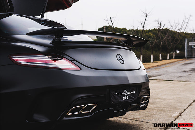 2010-2015 Mercedes Benz W197 SLS AMG BKSS Style Carbon Fiber Trunk Spoiler - DarwinPRO Aerodynamics