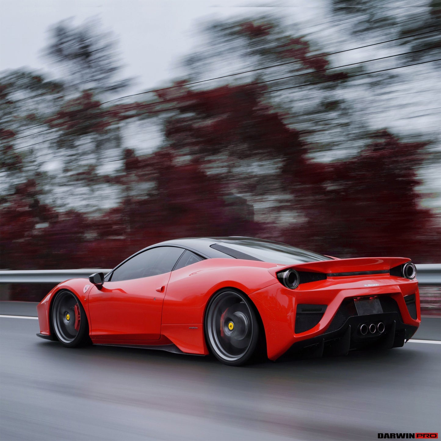 2010-2015 Ferrari 458 Coupe BKSS Style Partial Carbon Fiber Full Body Kit - DarwinPRO Aerodynamics