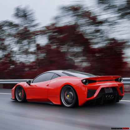 2010-2015 Ferrari 458 Coupe BKSS Style Partial Carbon Fiber Full Body Kit - DarwinPRO Aerodynamics